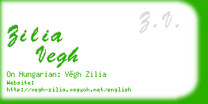 zilia vegh business card