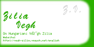 zilia vegh business card